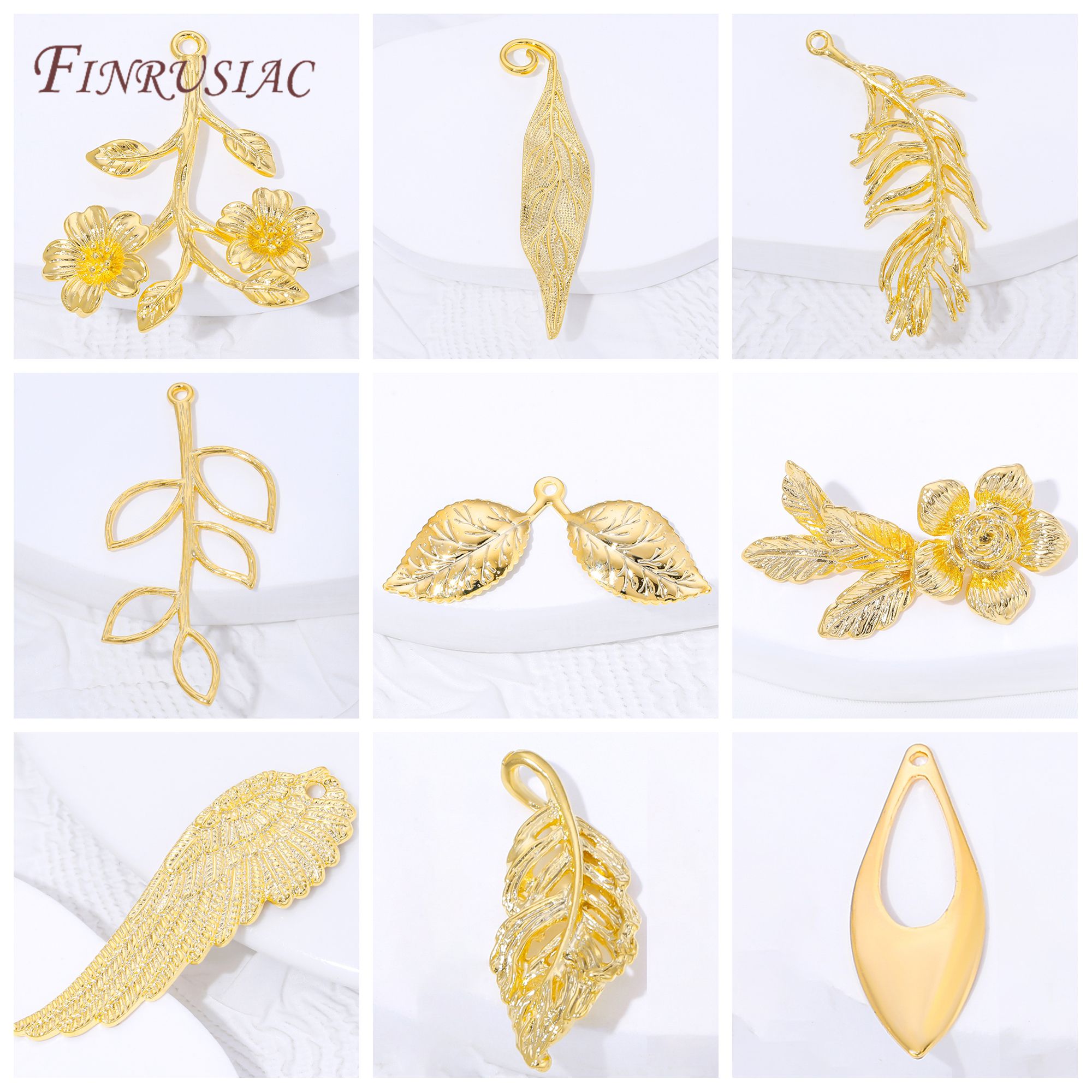 18K Gold Plated Brass Flower & - Gold Leaf Foil review and price